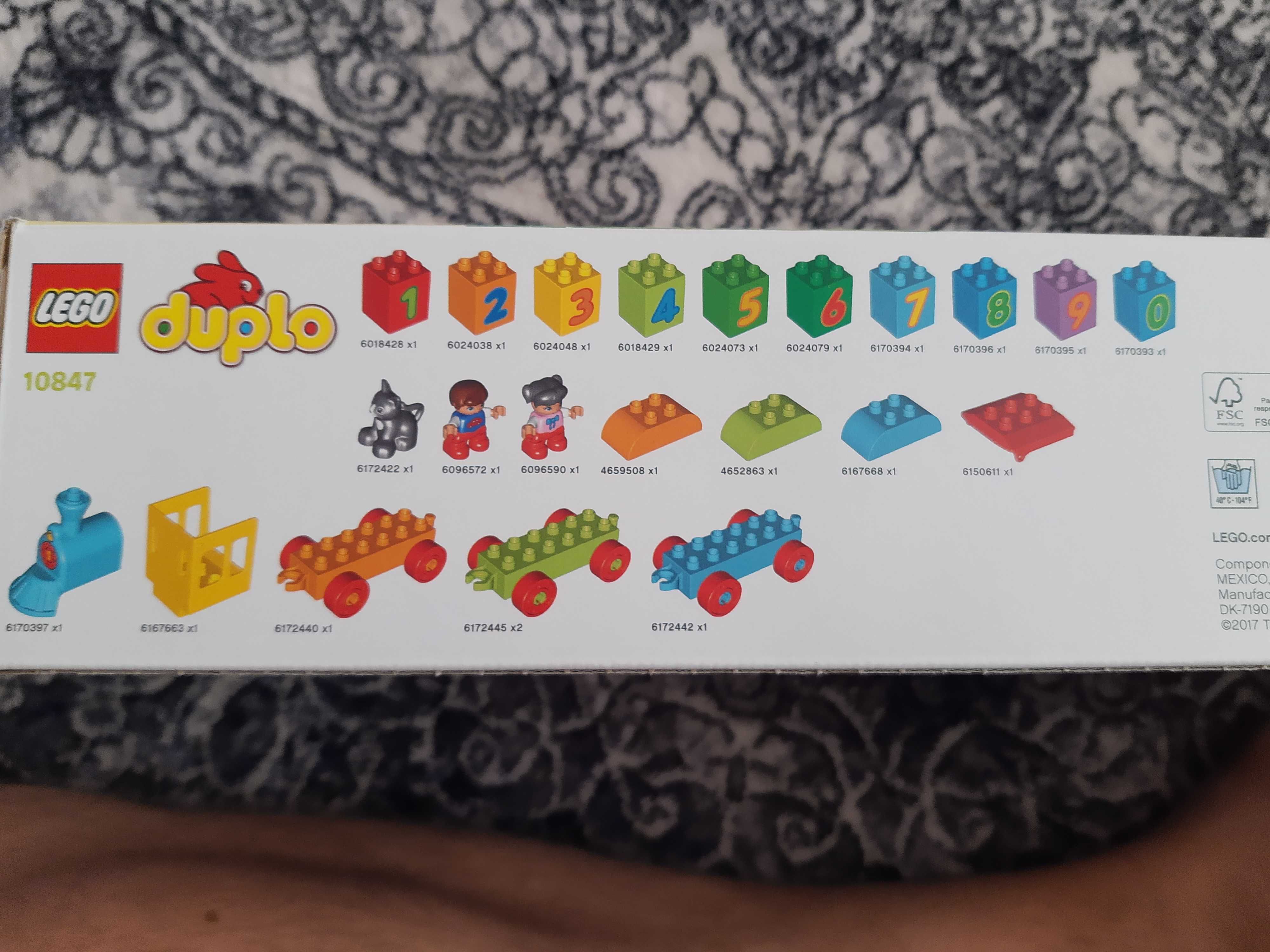 LEGO Duplo 10847 Pociąg z cyferkam PUDEŁKOi