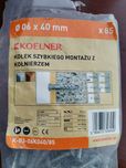 Kółek szybkiego montażu z kołnierzem 06x40mm, 48 sztuk, Koelner