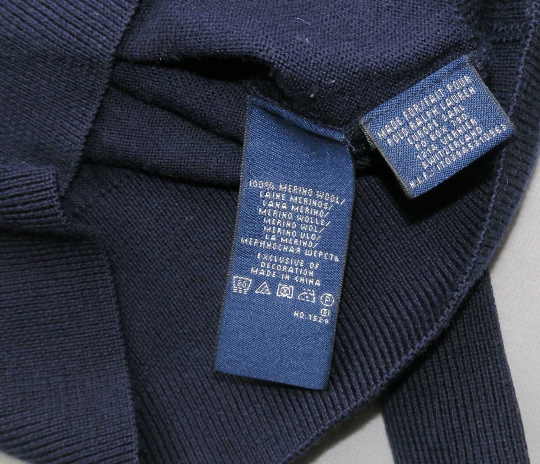 Ralph Lauren sweer damski kardigan wełna merino M