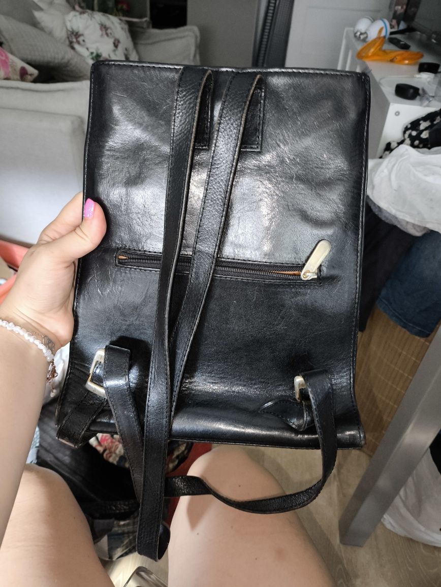 Mala Cavalinho e mochila pele