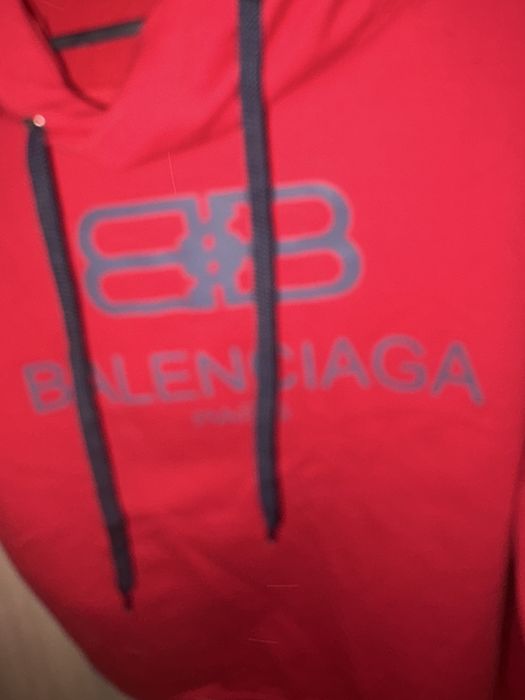 Balenciaga czerwona bluza
