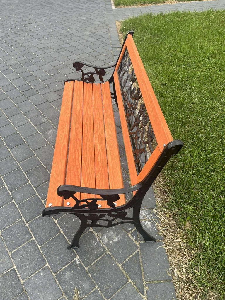 Ławka ogrodowa zeliwna