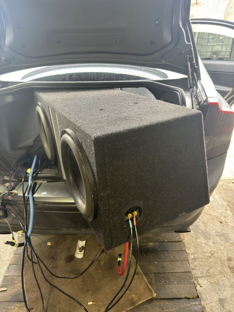 skrzynia 2x zeus 450w rms subwoofer car audio
