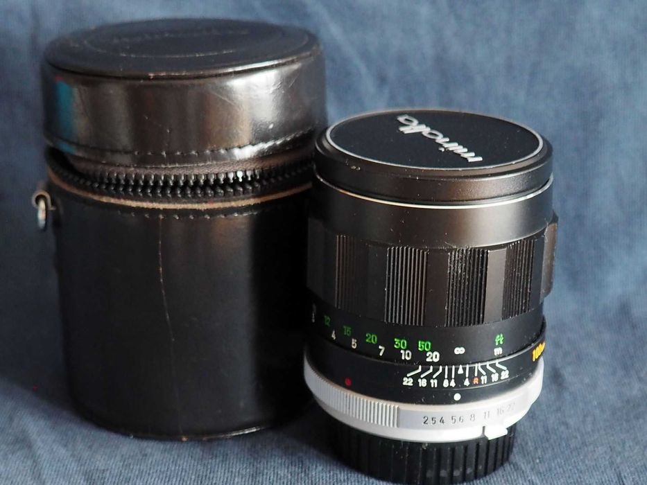 Obiektyw Minolta MC Tele Rokkor-PF 100mm f2.5.