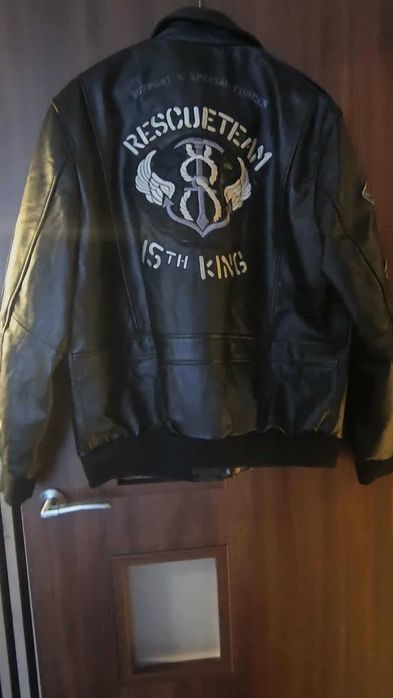 Skórzana pilotka Black Autumn 2025,Top Gun