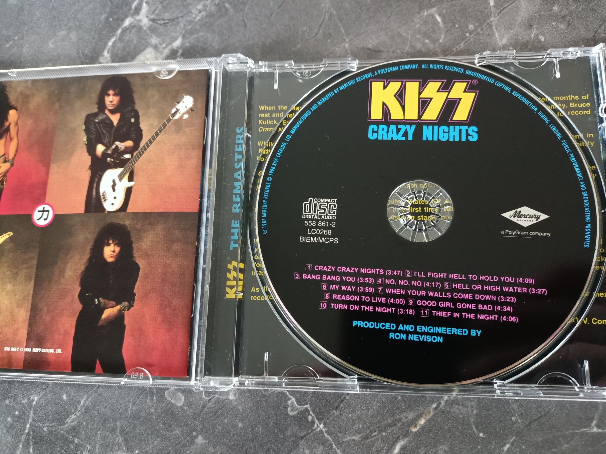 Kiss - Crazy Nights (CD, Album, RE, RM)(nm)