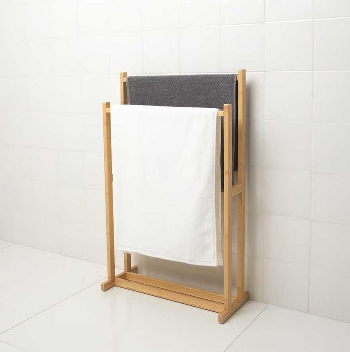 Toalheiro c/2 varões, bambu Ikea RÅGRUND