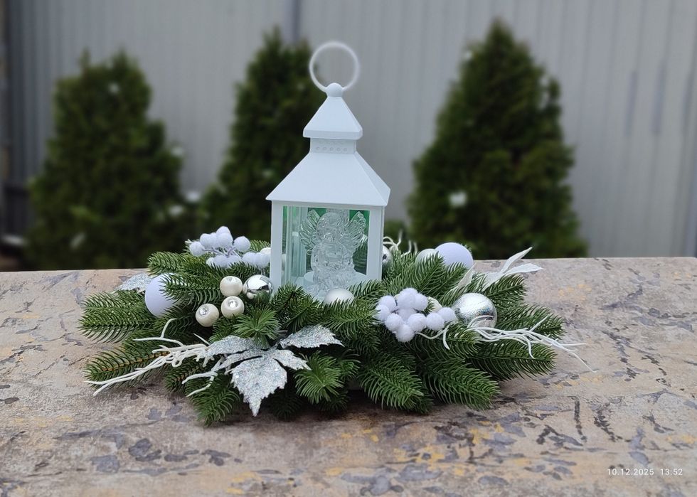 Різдво/свічник з янголом/декор/новорічний декор