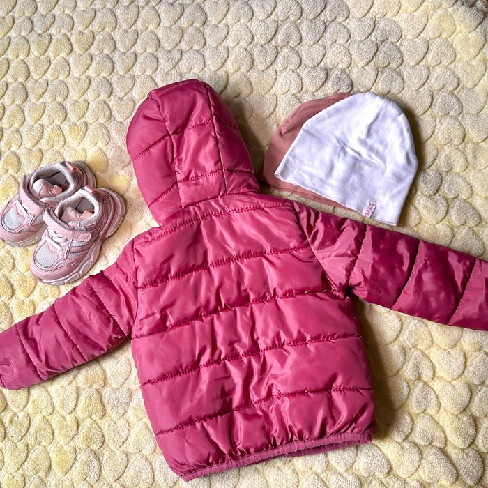Куртка демі 80см шапка кросовки 24р. 15см набір курточка на осінь