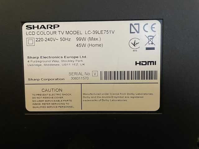 Telewizor LED Sharp LC-39LE751V LED AQUOS Full HD