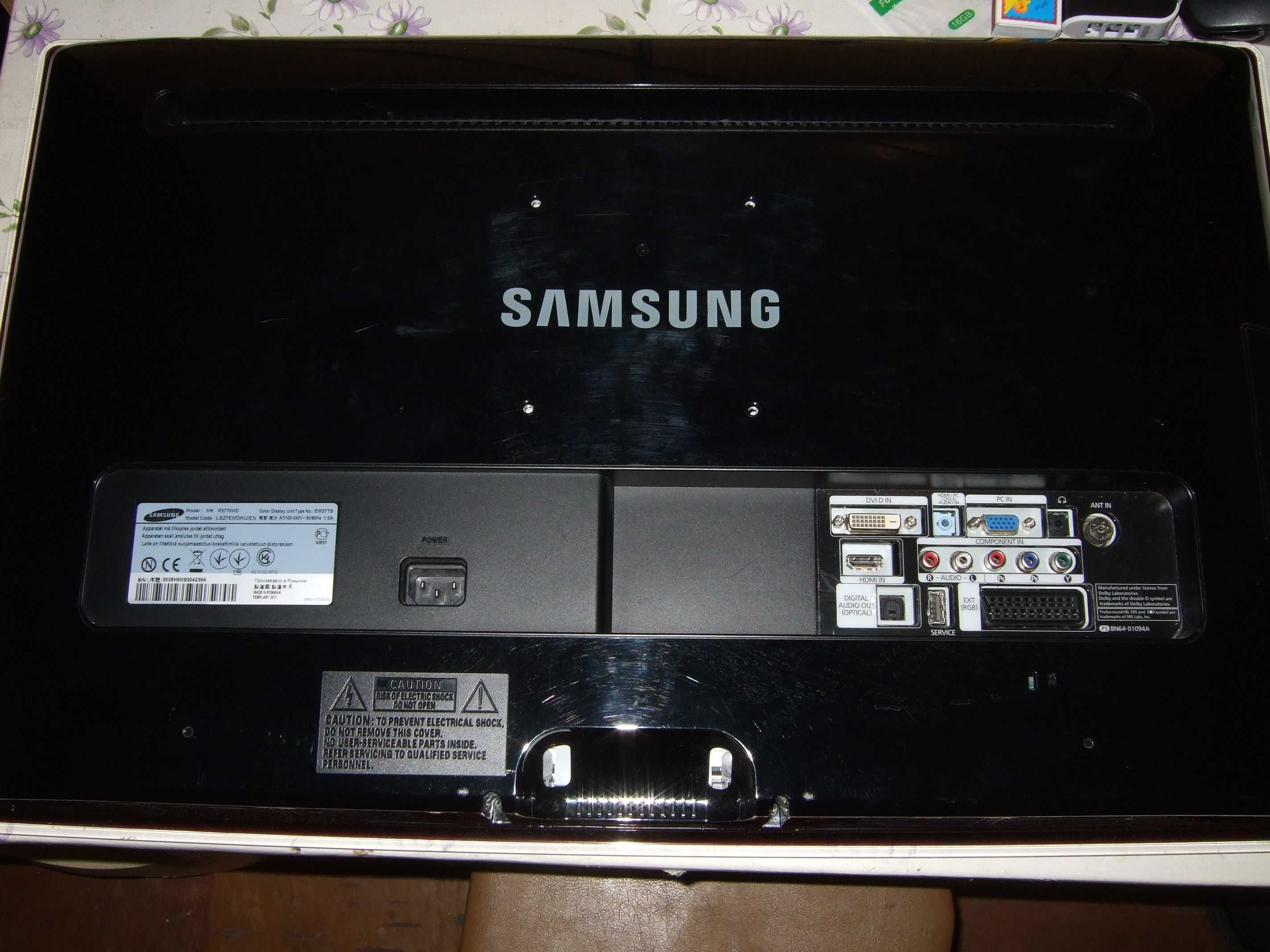 Запчасти, майн телевизора Samsung P2770HD