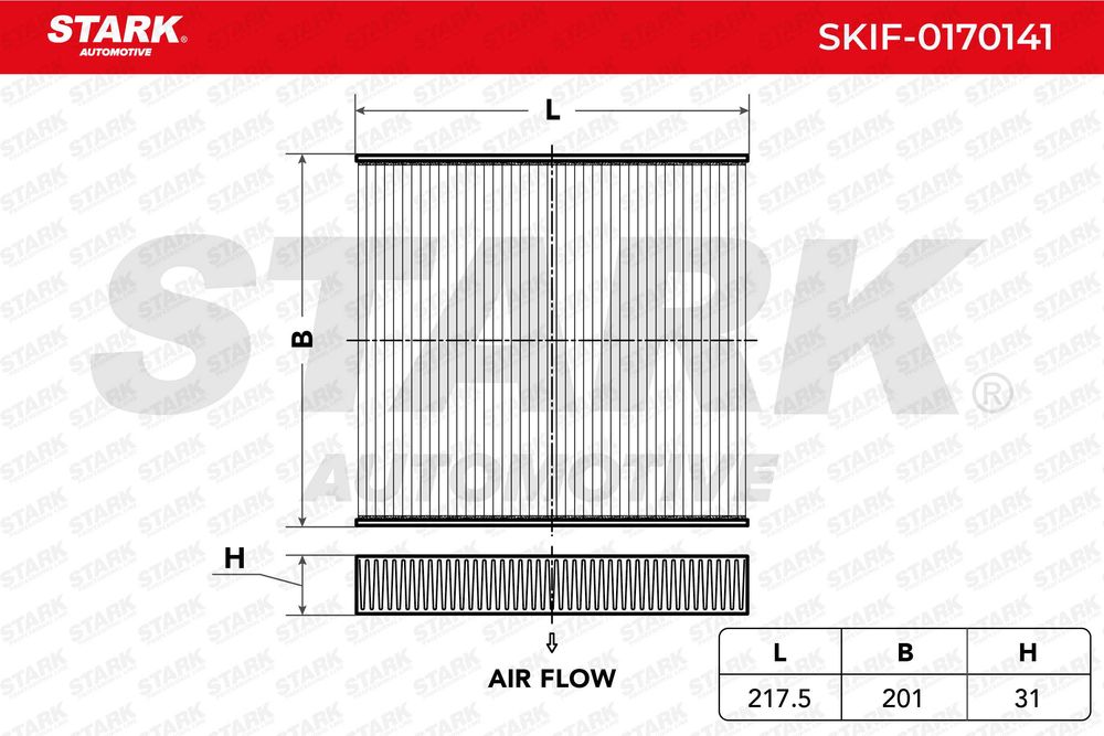 STARK - Filtro Partículas Habitáculo Mitsubishi Outlander 2012 a 2015