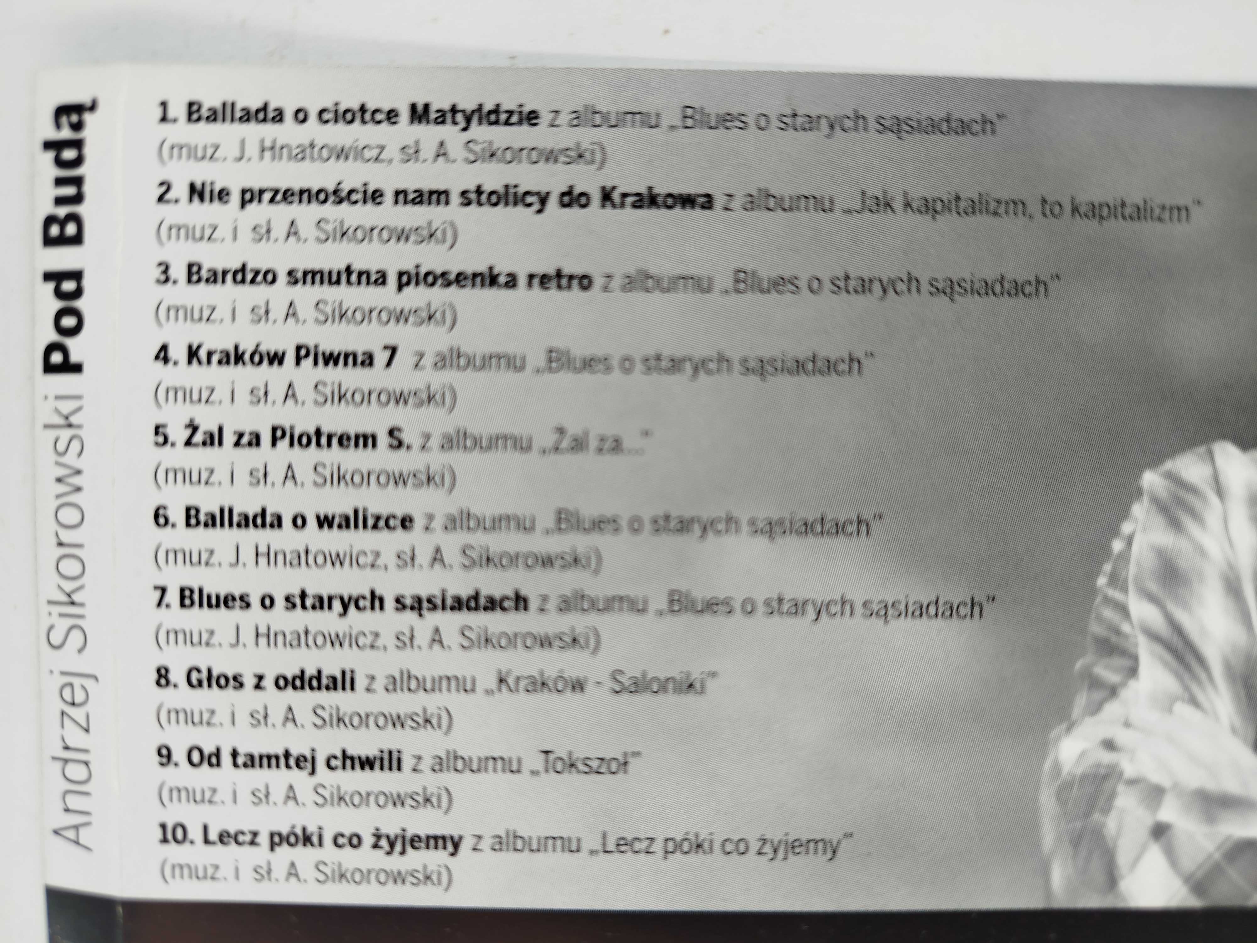 Pod Budą Płytoteka Dziennika Andrzej Sikorowski Poeci piosenki CD