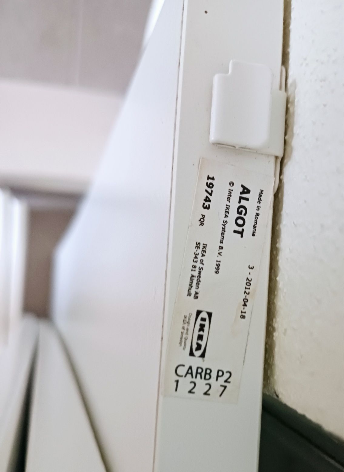 Ikea Algot prateleiras