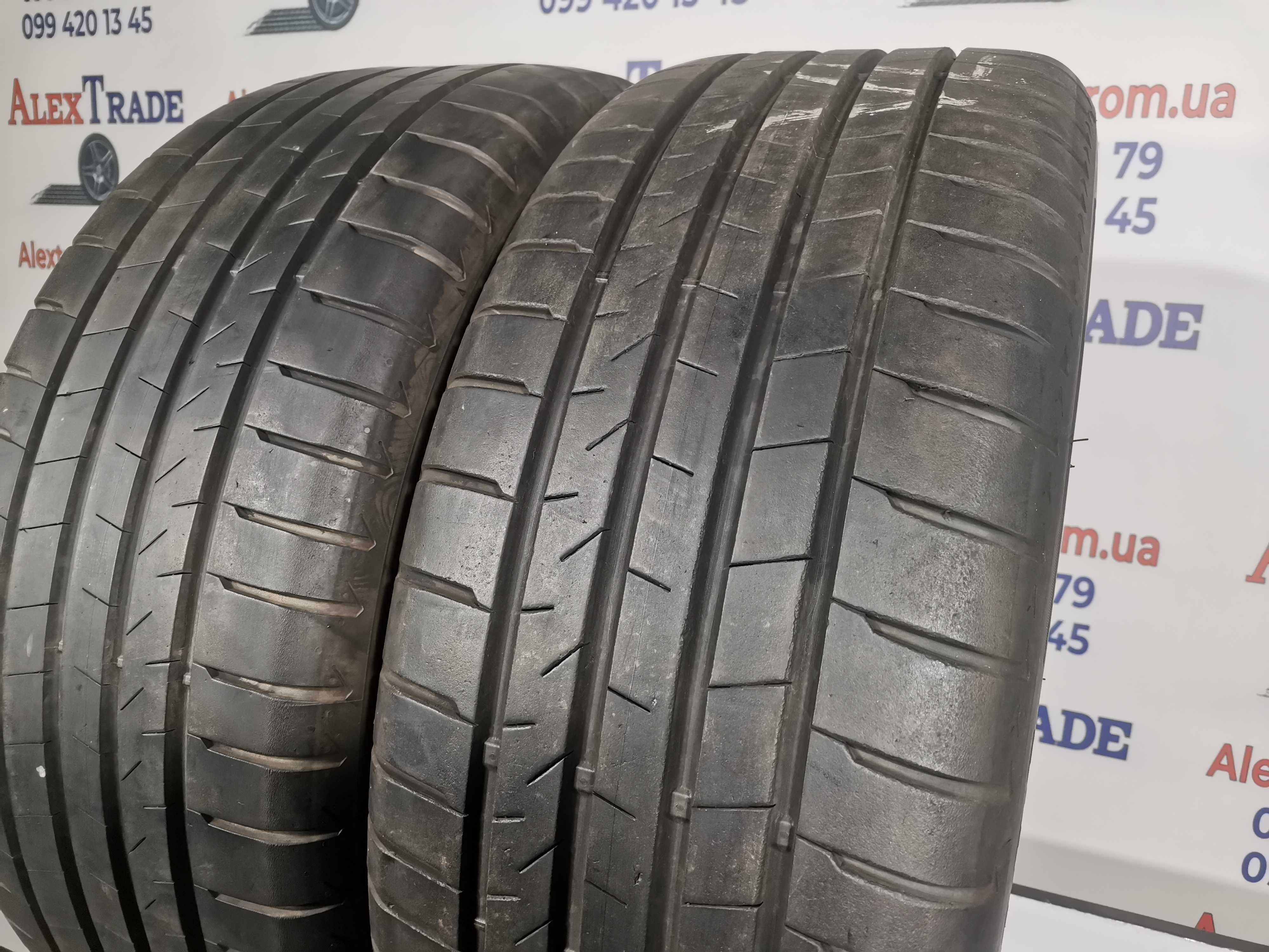 2 шт 235/55 R18 Bridgestone Alenza 001 B-Seal літні шини б/у, 6-6,5 мм