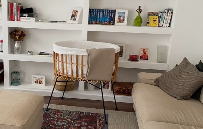 Berço em ratan + colchão Zara Home