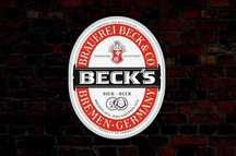 LED Neon BECK'S, Podświetlana reklama do baru, Szyld, Baner, PRODUCENT