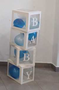 Cubos decorativos festa bebé