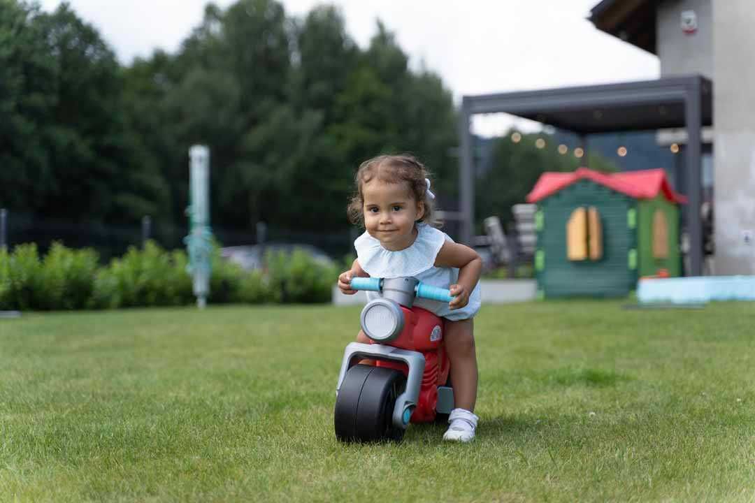 FALK Jeździk Scooter Prem1er Retro Czerwony - Vintage rowerek biegowy