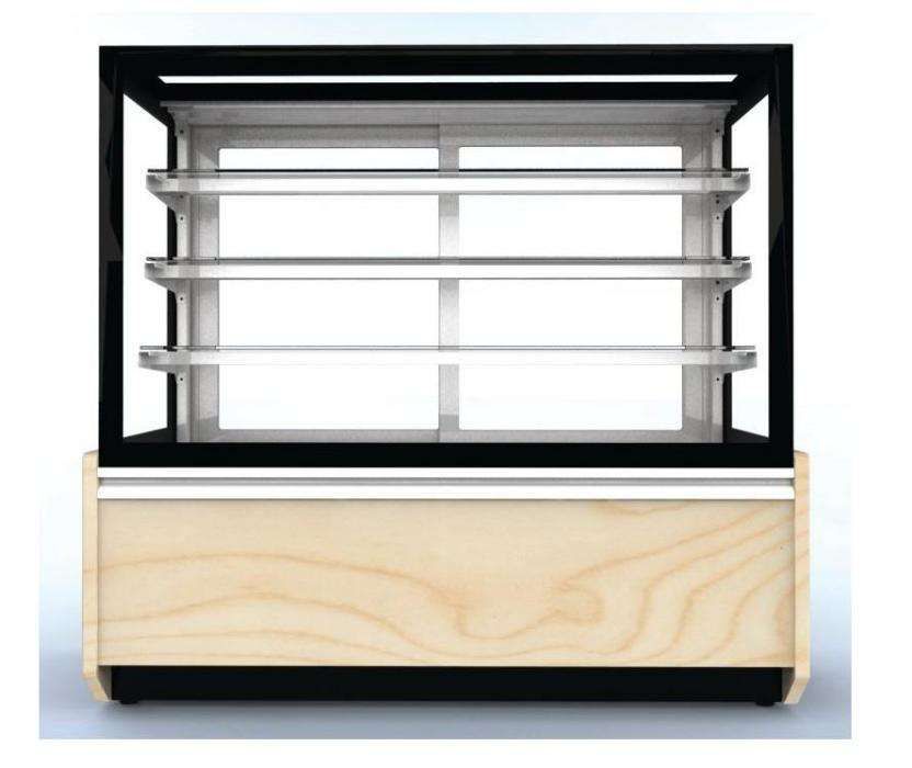 Vitrines de pastelaria refrigeradas Vitrina  de atendimento a publico