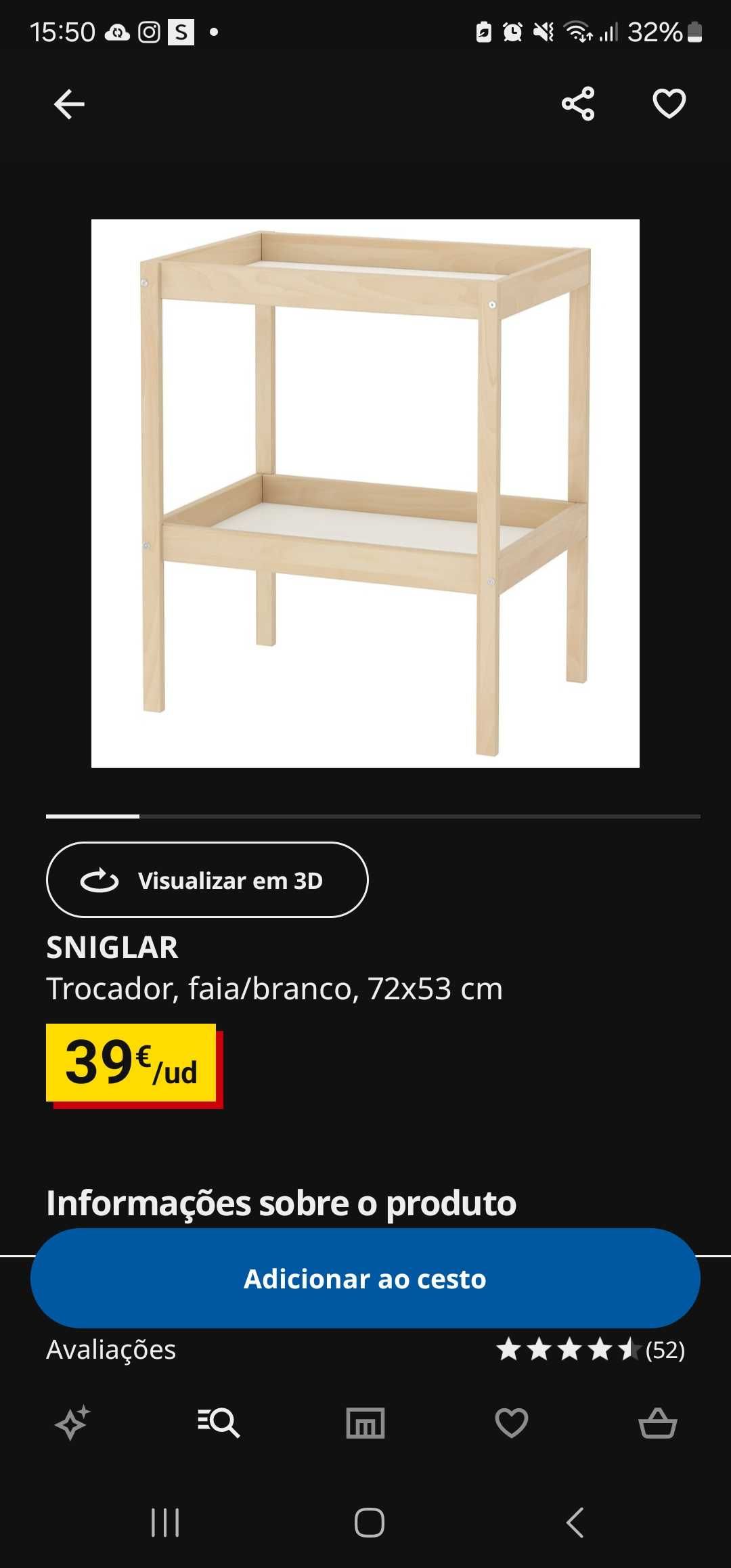 Muda fraldas Ikea