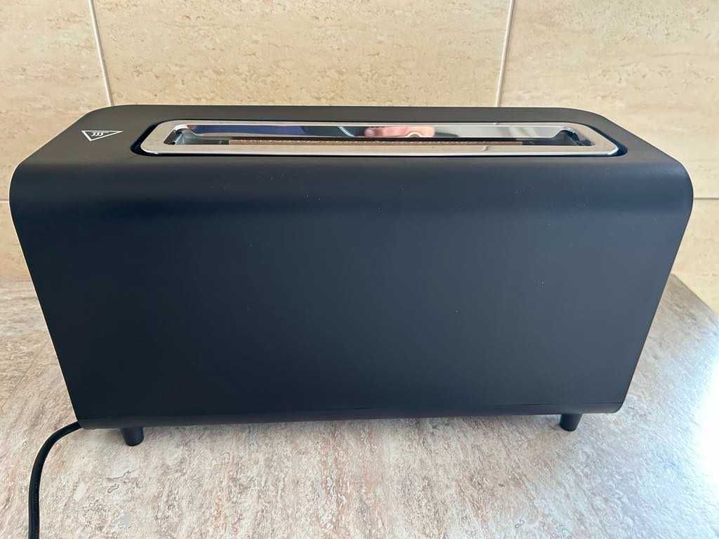 Toster paris rhône 2-szczelinowy z okienkiem inox 1000w