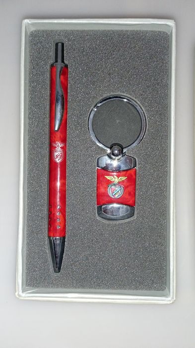 Conjunto de Canetas e Porta Chaves do Benfica
