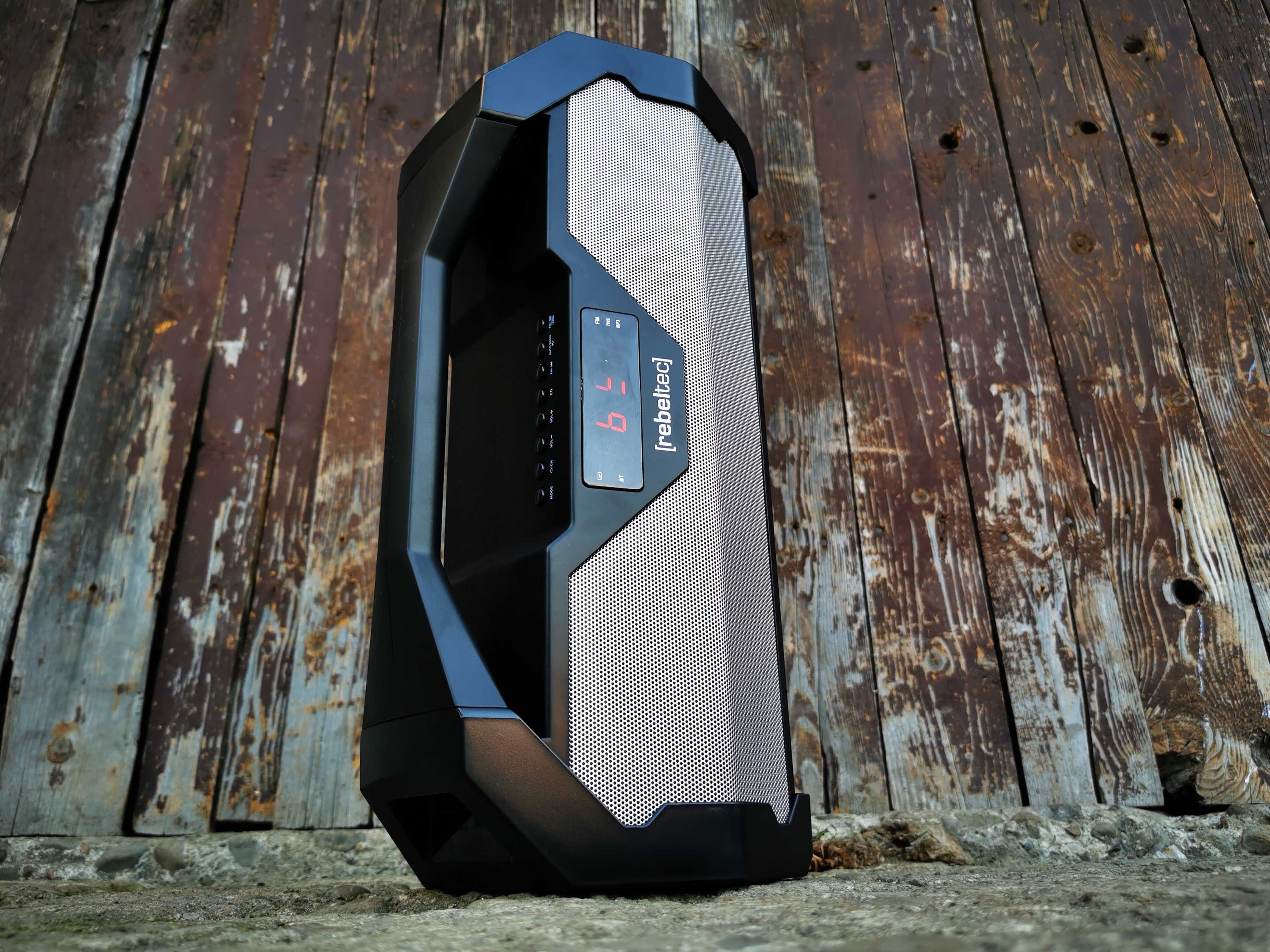 Boombox GŁOŚNIK Bluetooth Subwoofer RADIO ODTWARZACZ MP3 USB Budowlane