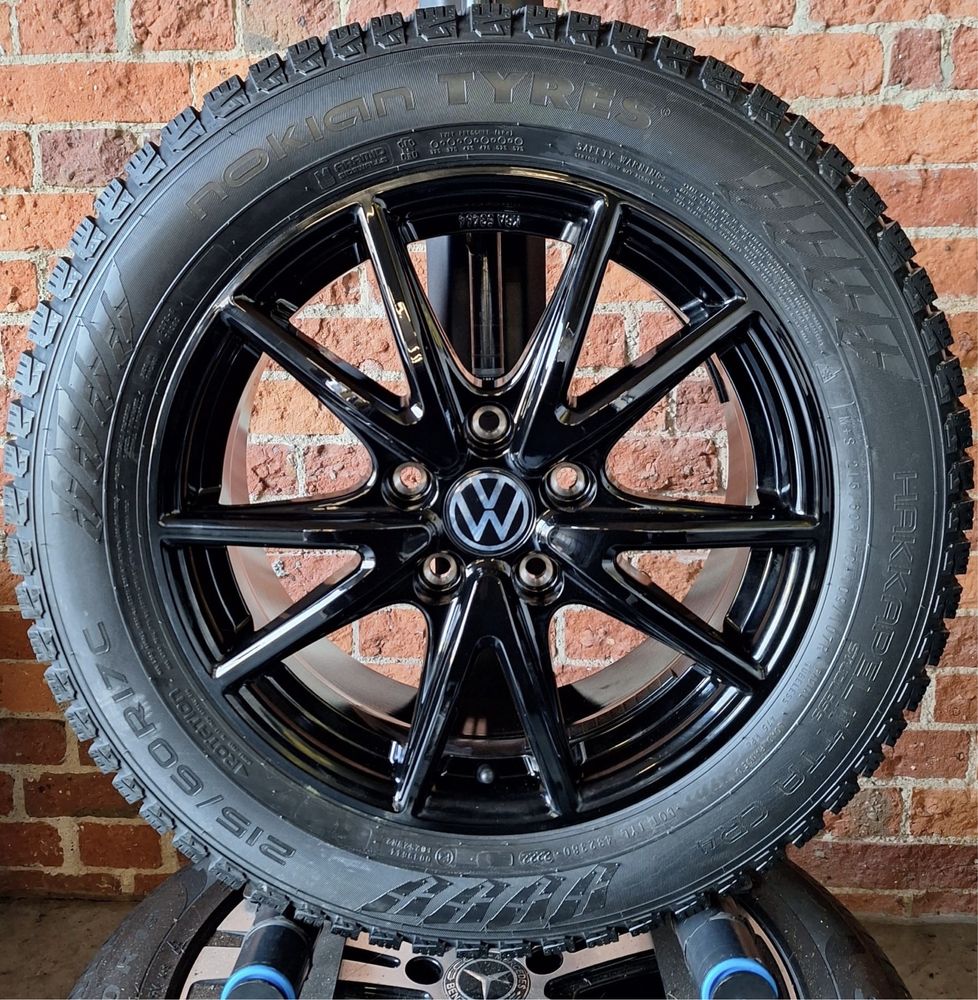 Koła Zimowe 17 VW Multivan T5 T6 T6.1 Nowe 215/60R17C Black Felgi