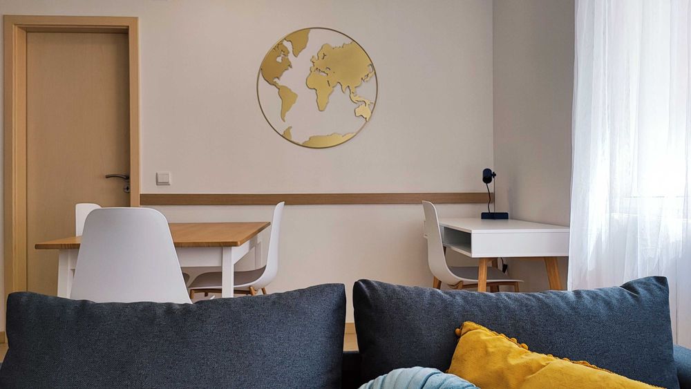 T0 mobilado e equipado Centro Histórico Leiria