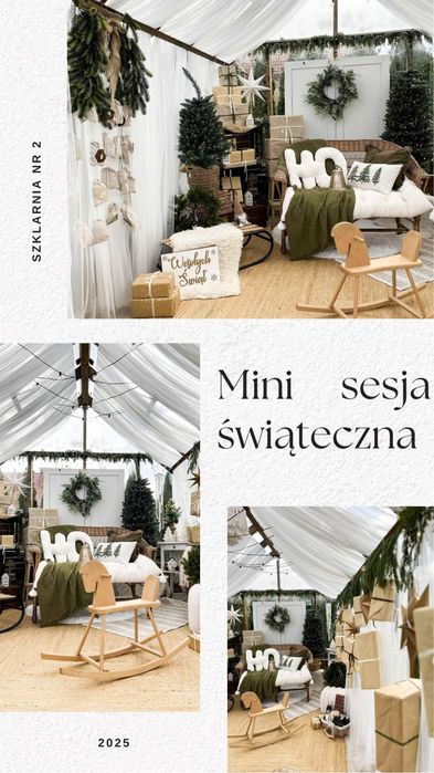 Mini sesje świączne 2025 szklarnia studio dom