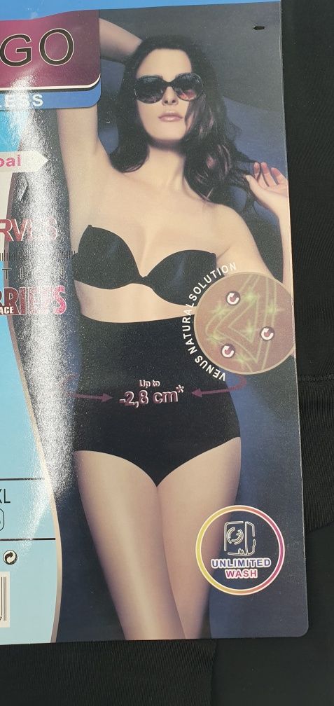 Majtki wyszczuplające ściągające XL/2XL czarne