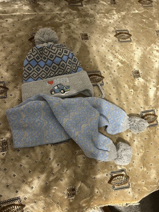 Шапка з шарфиком на 3-6 років