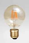 Lâmpadas Edison esféricas filamento LED E27