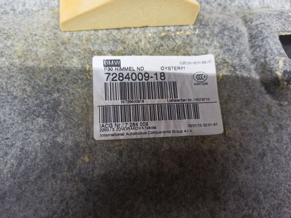 Потолок Обшивка Салона Стеля БМВ Ф30 F30 Разборка BMW HELP