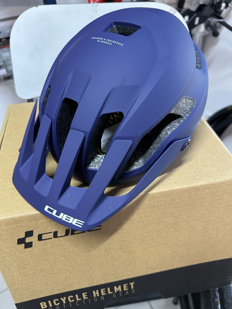 Kask MTB  CUBE FRISK Teamline grey S 49-55 cm M L XL