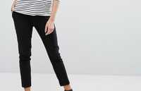 Spodnie ciążowe L materiałowe elastyczne jeansy hm new look