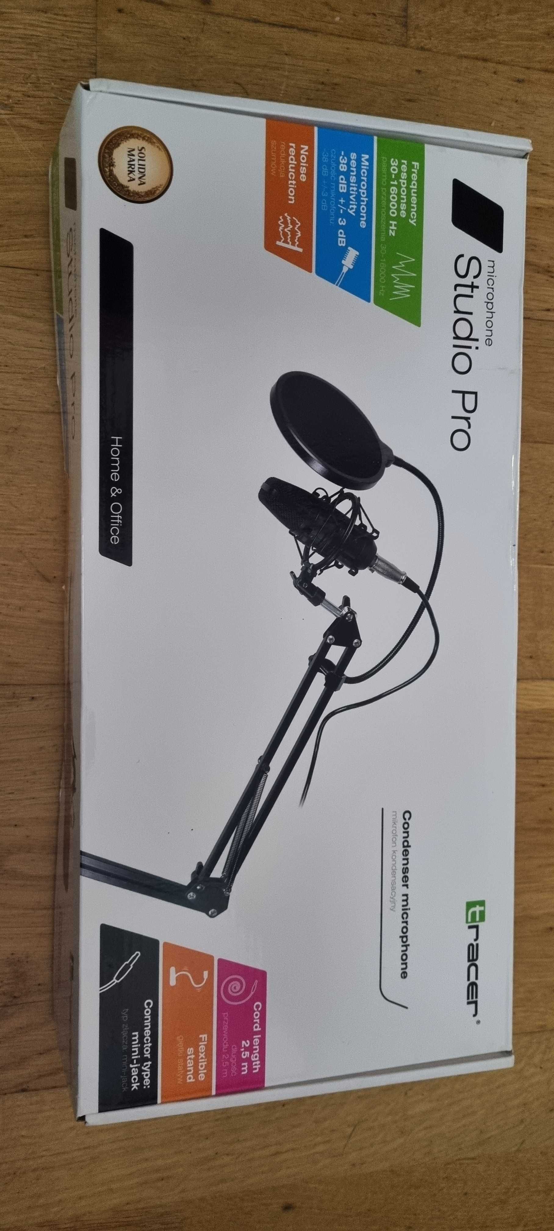Profesjonalny zestaw mikrofon pojemnościowy Tracer Studio Pro