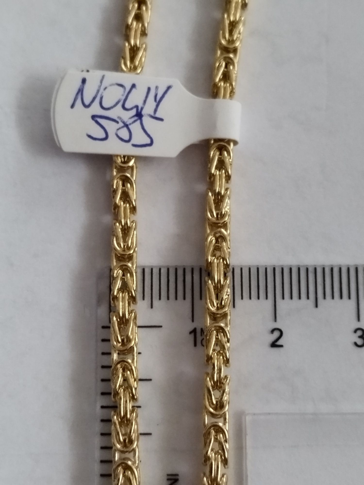 Nowy piękny złoty łańcuch krolewski 585 14k 13.49gr 55cm unikat!!!