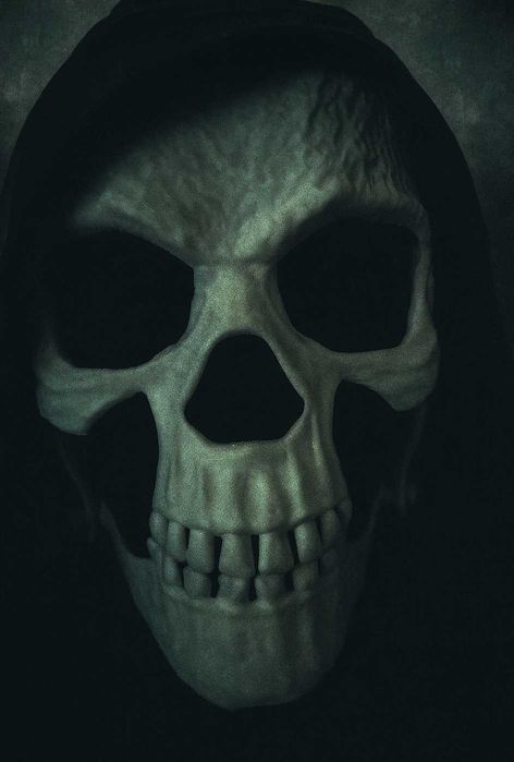 Maska Halloween - Czaszka z Ruchomą Szczęką
