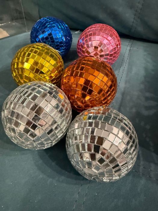 Діско шар новорічні прикраси іграшки на ялинку 12 см Disco ball диско