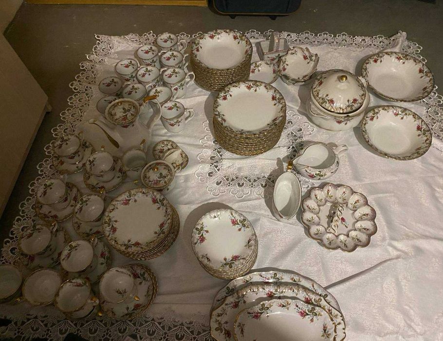 Iwona Chodzież serwis obiadowo-kawowy dla 12 osób - RÓŻA ZŁOTA