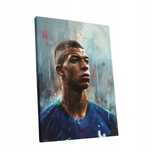 Nowoczesny Portret Kylian Mbappé na Płótnie 75x100 cm do Wnętrz