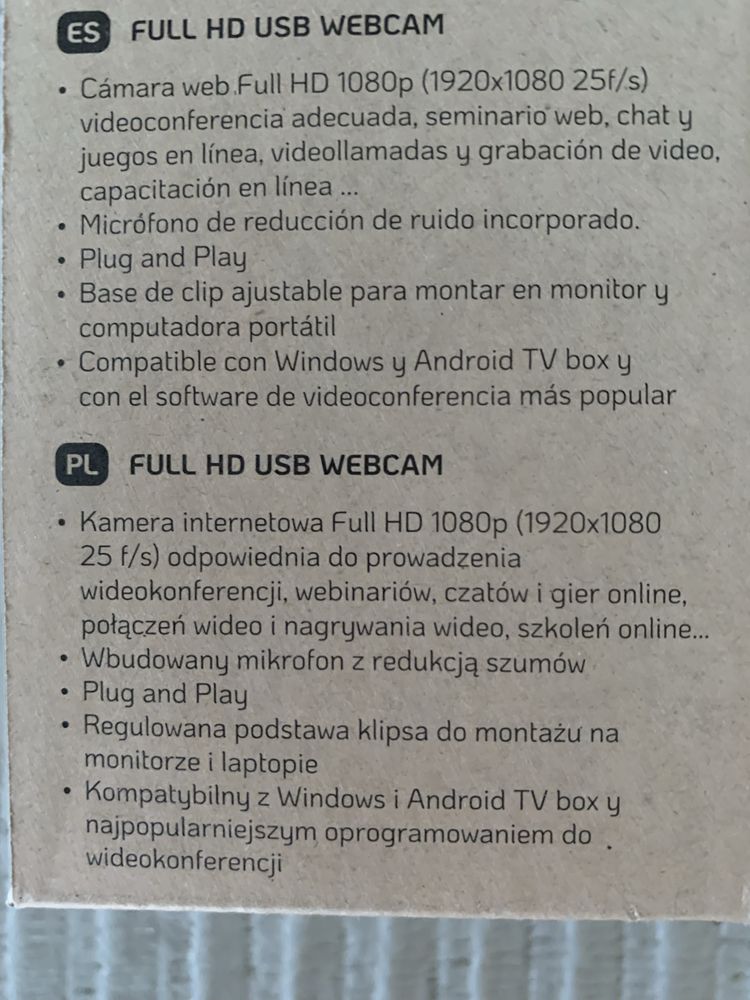 Kamera internetowa TECHLY I-WEBCAM-60T FullHD 1080p NOWA!!!