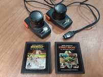ATARI 2600 - Lote controladores PADDLE + 2 jogos para PADDLE