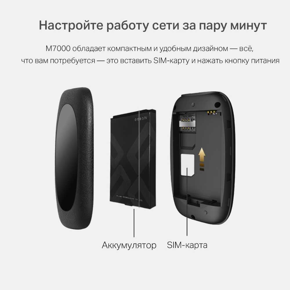 Роутер мобильный , маршрутизатор WiFi TP-Link M7000