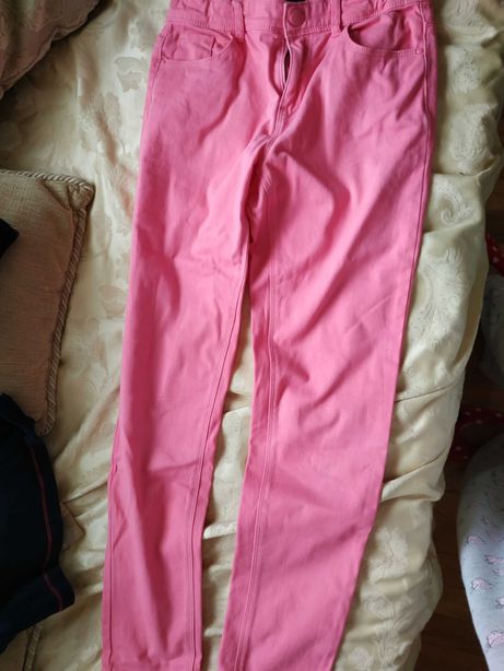 Calças de sarja rosa