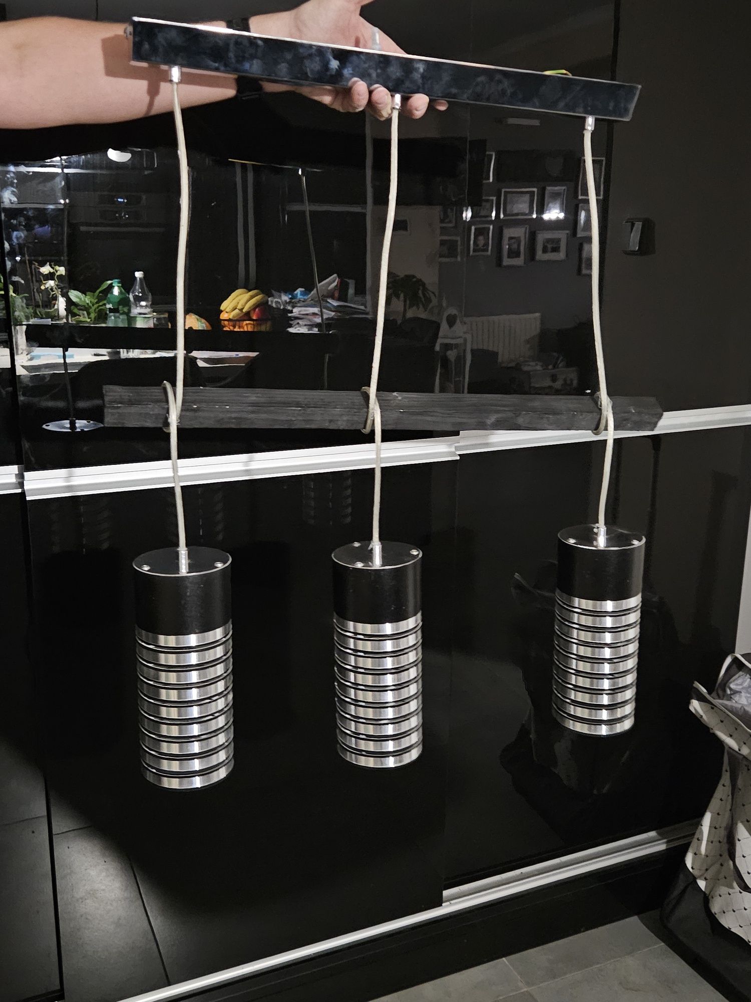 Lampy wiszące 2 i 3 punkty świetlne - komplet