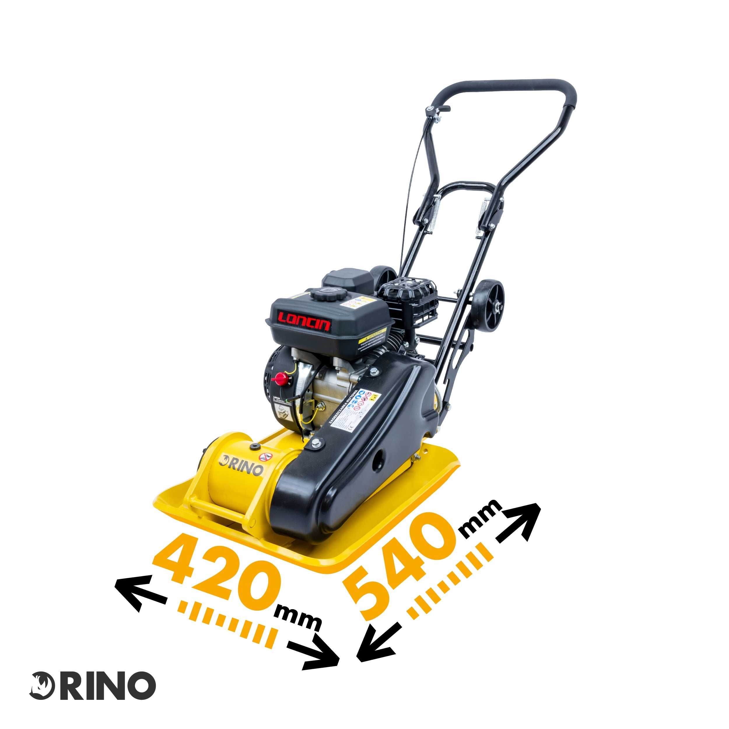 Zagęszczarka jednokierunkowa 86 kg Rino RN-90, 420 mm Loncin elastomer