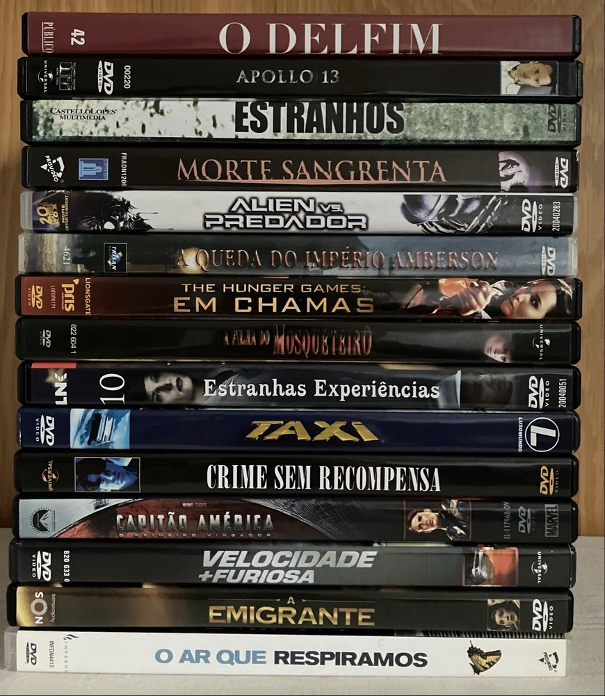 DVDs… Apollo 13, Morte Sangrenta, A Emigrante, Crime sem Recompensa…